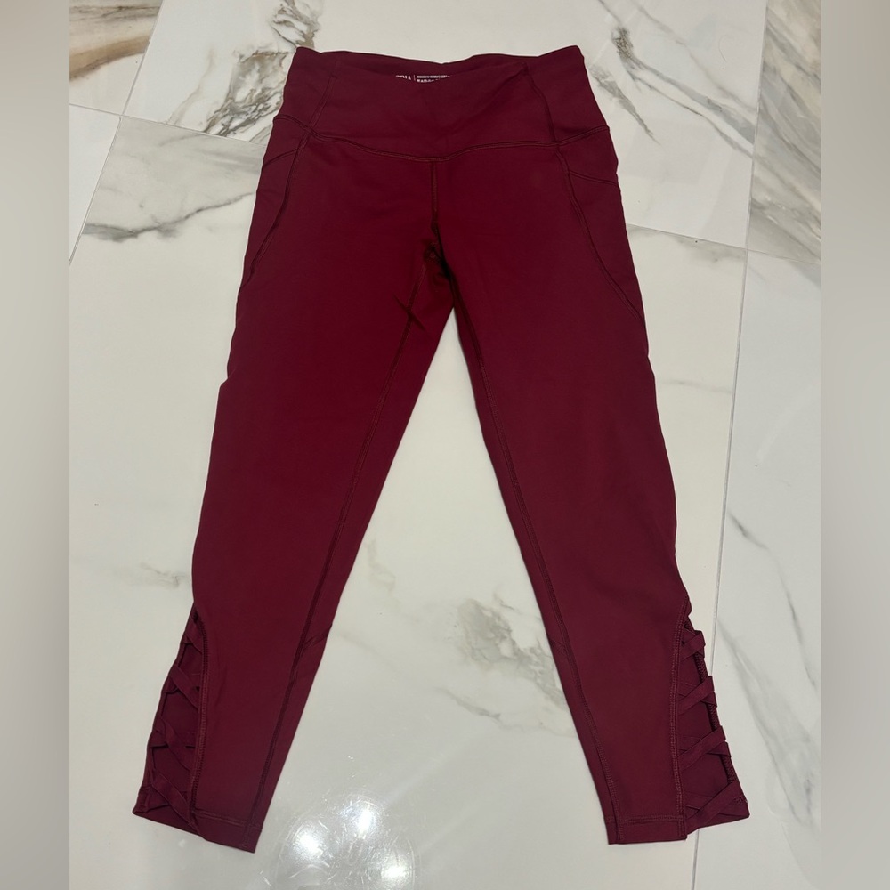 Victoria Secret Sport Wine Red Leggings